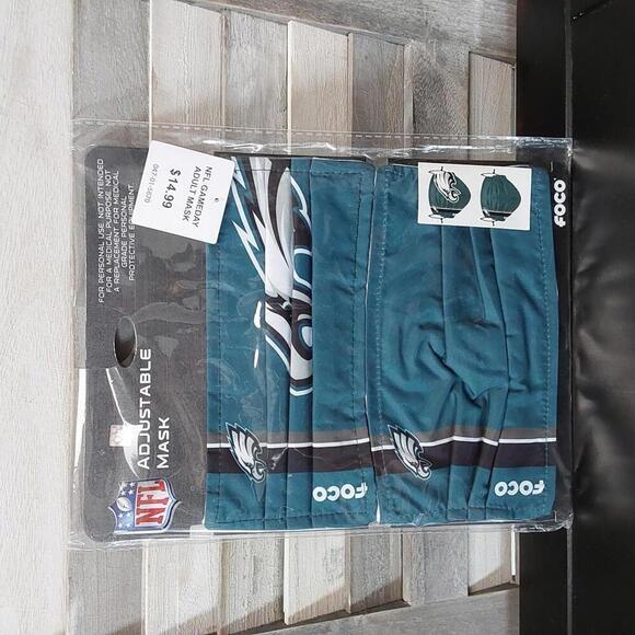 Accessories - NFL  Philadelphia Eagles Adjustable Face Mask | FOCO | Adult